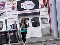 Slutty girl rides stranger's rod in front of crushed cuckold