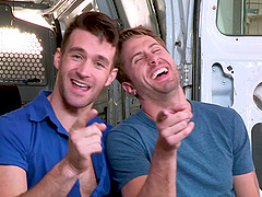 Young gay boy agrees to fuck with a handsome friend in the car