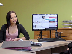 Assfucking helps smart bitch get credit for her new business