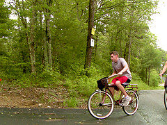 Hardcore missionary gay fuck with a sporty teen couple
