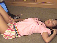 Amateur cutie Beau Arpinya gets stripped by her horny lover