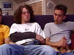 Chad lubes up Lukas ass and slides his stiff dick in.