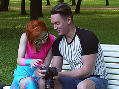 Kira Roller gets picked up in a park and fucked hard by a stranger