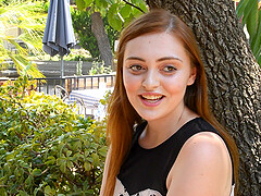 Blue eyed amateur teen vixen Sutton stuffs her asshole with a toy