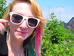 cute Malory Maze makes her friend cum by a hand job and a blowjob