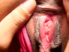 teen ebony lovemore gets her pussy smashed threesome