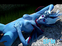 Amazing hentai sluts with big boobs and amazing ass, enjoying deep pussy and blowjob session.
