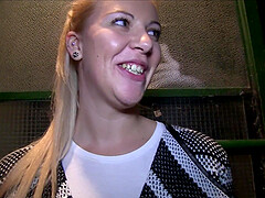 Alison Blond gets fucked from the behind and receives a facial