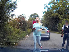 Outdoor fucking on the car bonnet with slutty blonde Xena Wilkes