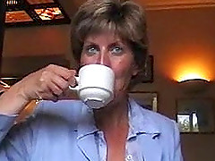 Sarah at the cafe