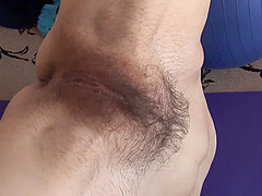 Solo amateur mature lady with hairy pussy pleasuring herself