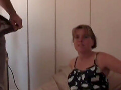 Big titty amateur blonde wife  likes it rough