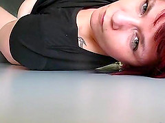 Masturbating on conference table