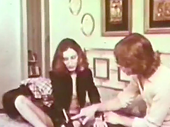 Hot Retro Porn Threesome with Creampie Ending