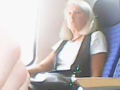 Exhibitionist in the train