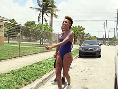 Hardcore fucking in the van with tattooed slut Bella Bellz