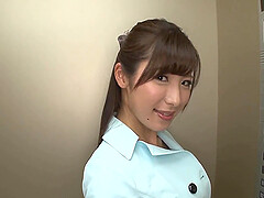 POV video of cute Japanese chick Mashiro Kanna pleasuring a stranger