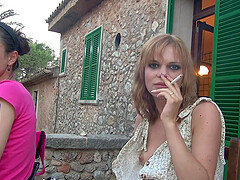 Naughty babe Anni Mal enjoys getting fucked by a big cum gun